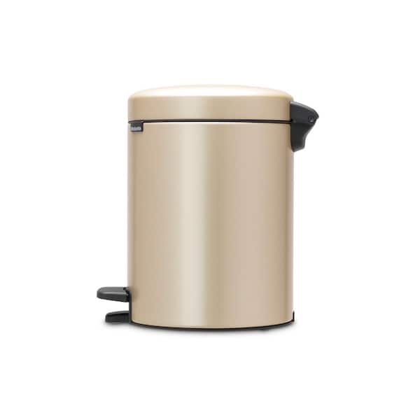 Brabantia NewIcon 1.3 Gal. Champagne Steel Step-On Trash Can - Home