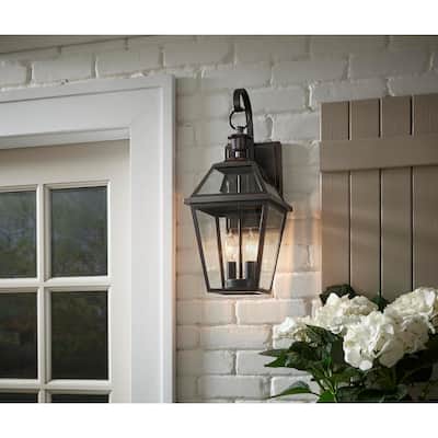French Quarter Gas Style 2-Light Outdoor Wall Lantern Sconce
