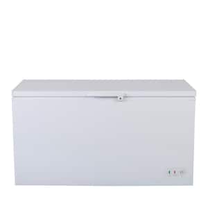 60.2 in. 15.9 cu. ft. Manual Defrost Chest Freezer with Solid Top, Locking Lid, Garage Ready, in White