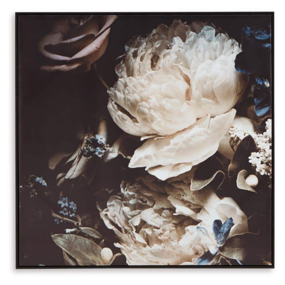 Signature Design by Ashleyウォールアート Signature DESIGN BY ASHLEY Hurshaw Framed Floral Art Print 41 in