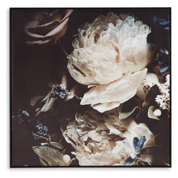 Signature DESIGN BY ASHLEY Hurshaw Framed Floral Art Print 41 in. x 41 in.