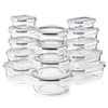 Sorbus 28-Piece Glass Food Storage Containers with Lids-Microwave, Dishwasher, and Oven Safe Meal Prep Containers SC-RSR14