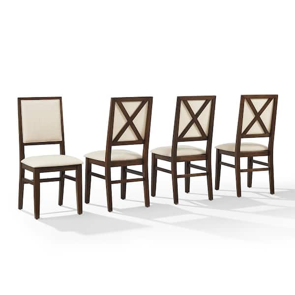 Joanna Dark Oak Upholstered Dining Chair (Set of 4)