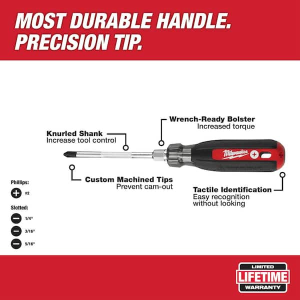 Milwaukee 48-22-2842 #2 ECX - 4 Cushion Grip Screwdriver