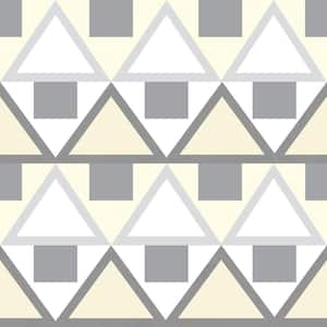Grey Madaket Geometric Peel & Stick Wallpaper Sample