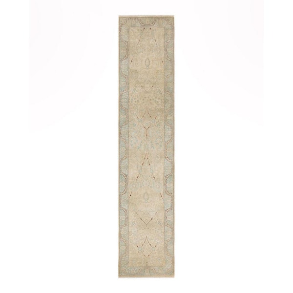 Solo Rugs Mogul One-of-a-Kind Traditional Ivory 2 ft. 6 in. x 11 ft. 10 in. Oriental Area Rug