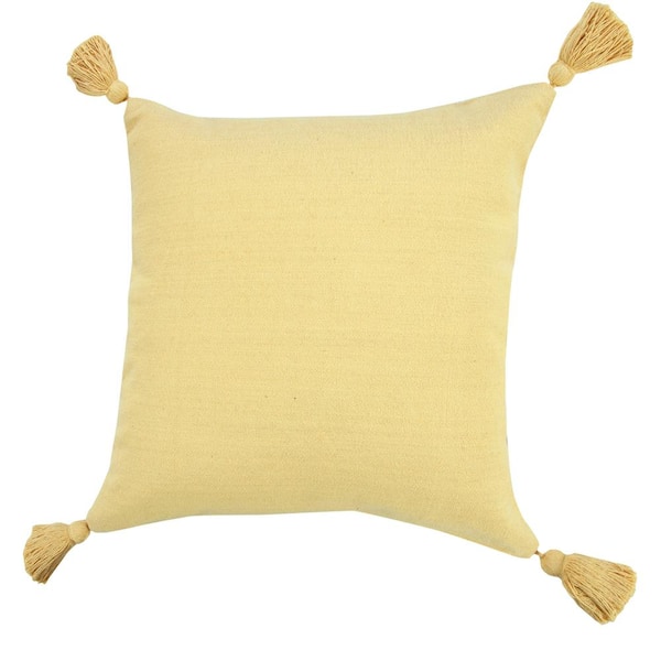 yellow decorative throw pillows