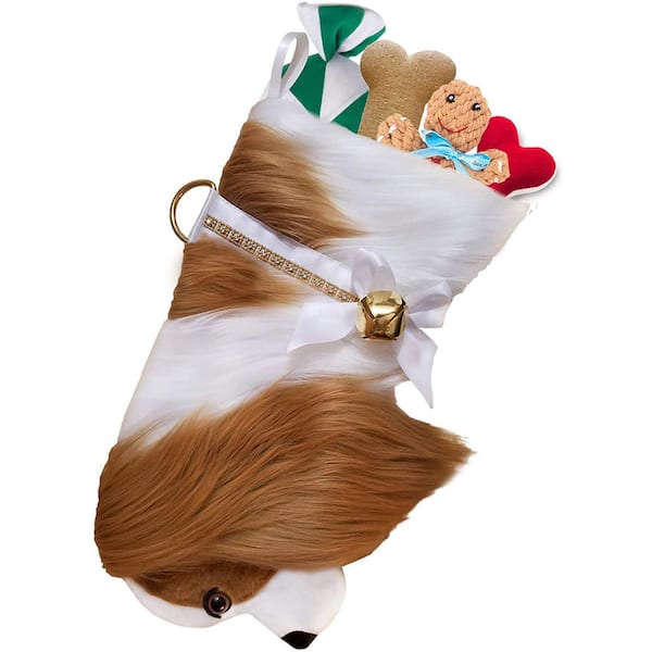 Pronk! 22 in. Long Hair Cavalier King Charles Spaniel Dog Christmas Stocking