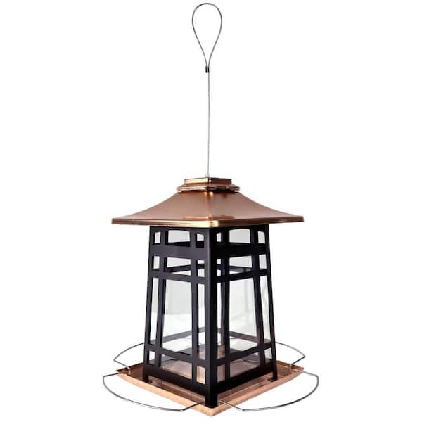 Nature's Way 3.3 qt. Copper Arches Metal Gazebo Bird Feeder