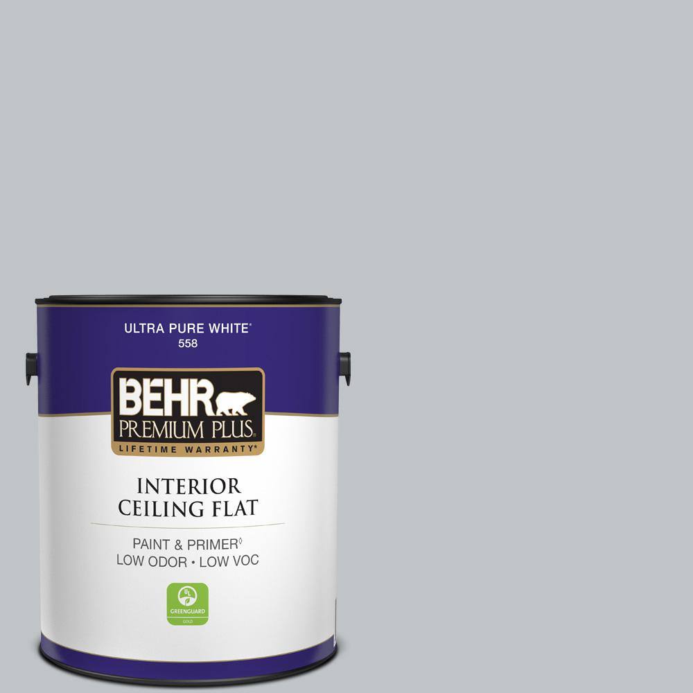 BEHR PREMIUM PLUS 1 gal. #N510-2 Galactic Tint Ceiling Flat Interior ...