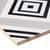 Lucia 8" Black and Gray Porcelain Patterned Tile