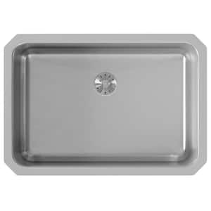 Gourmet 27 in. Undermount Single Bowl 18-Gauge Stainless Steel Kitchen Sink w/ Accessories