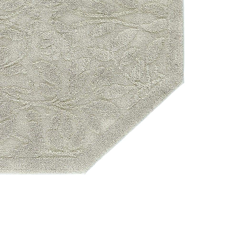 Sage Green Cotton Octagonal Tufted Bath Mat