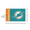 Officially Licensed Miami Dolphins Uniform Rug - 19in. x 30in. - NFL