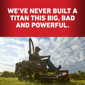 Titan MAX 60 inches IronForged Deck 26 HP Commercial V-Twin Gas Dual Hydrostatic Riding Zero Turn Mower