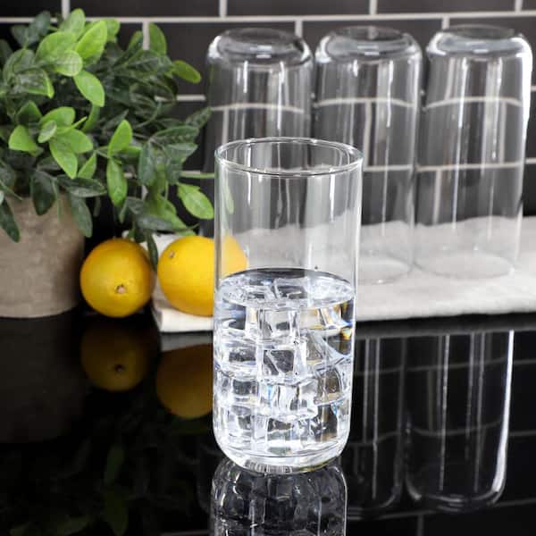 Gibson Home 144623.04 17 oz Emory Clear Glass Tumbler Set - 4 Piece