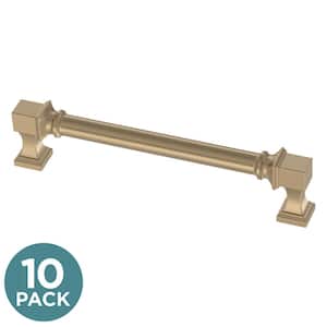 Regal Square 5-1/16 in. (128 mm) Classic Champagne Bronze Cabinet Drawer Pulls (10-Pack)