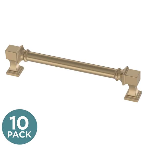 Liberty 10-Pack Regal Square 5-1/16 in. (128 mm) Classic Champagne Bronze Cabinet Drawer Pulls