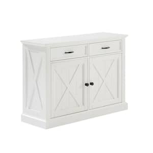 Clifton Distressed White Sideboard