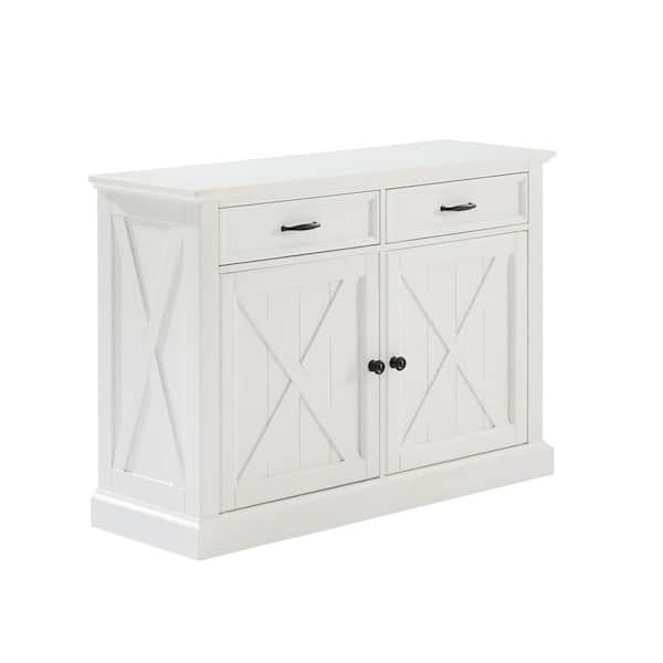 CROSLEY FURNITURE Clifton Distressed White Sideboard