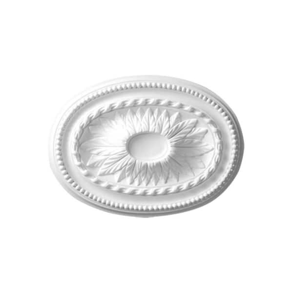 American Pro Decor 2 in. x 18-1/2 in. Leave Polyurethane Medallion