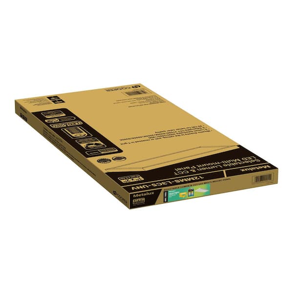 1 ft. x 2 ft. Integrated LED Panel Light, Selectable 3000/2400/1800 Lumens and 2700/3000/3500/5000 Sel CCT
