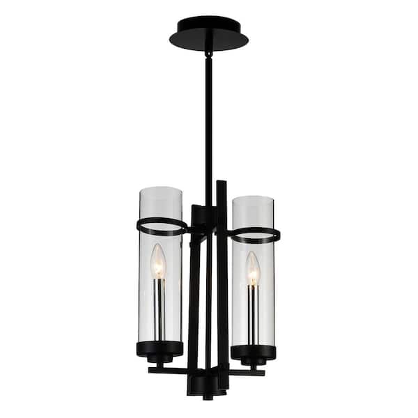 CWI Lighting Sierra 2 Light Up Mini Pendant With Black Finish