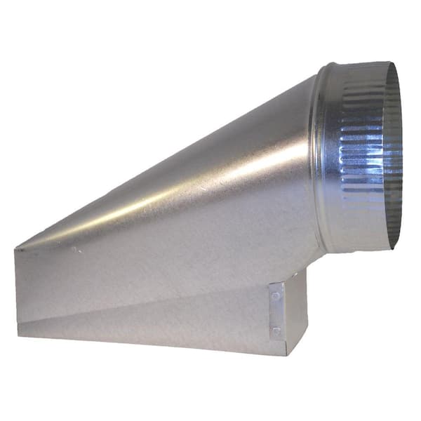 Speedi-Products 10 in. x 3.25 in. x 6 in. Galvanized Sheet Metal Range Hood End Boot Adapter