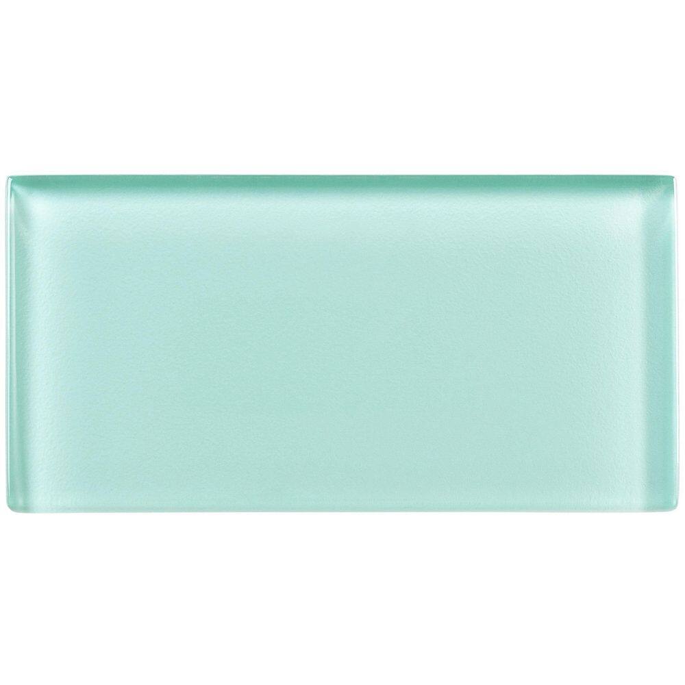 Enchant-Joy 3" x 6" Polished Blue Glass Subway Tile