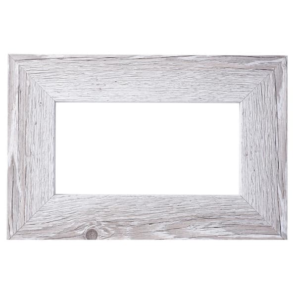 MirrorChic Driftwood 48 in. x 36 in. Mirror Frame Kit - Mirror Not Included