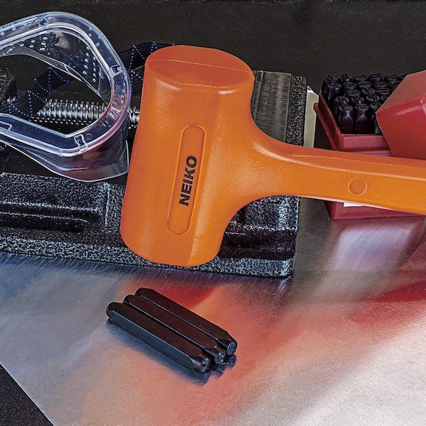 NEIKO 4 lb. Dead Blow Hammer, Neon Orange 02849A - The Home Depot