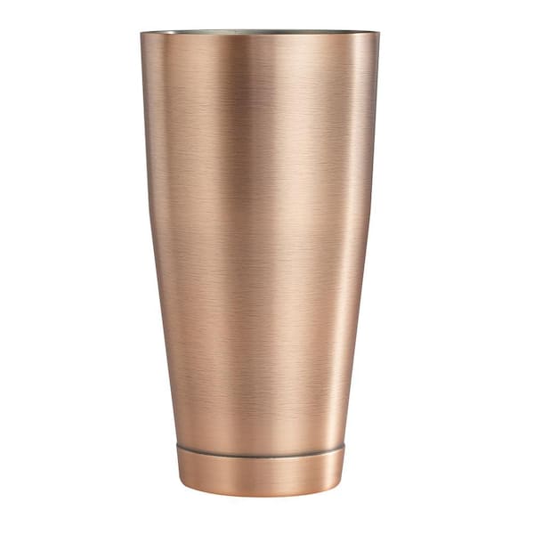After 5, Shaker Cup, 28 oz, 3-5/8" dia. x 7"H, 18/8 SS, Antique Copper Finish