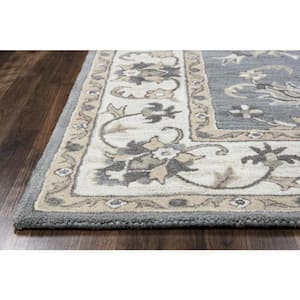 Liberty Multi-Colored 5 ft. x 8 ft. Medallion Wool Area Rug