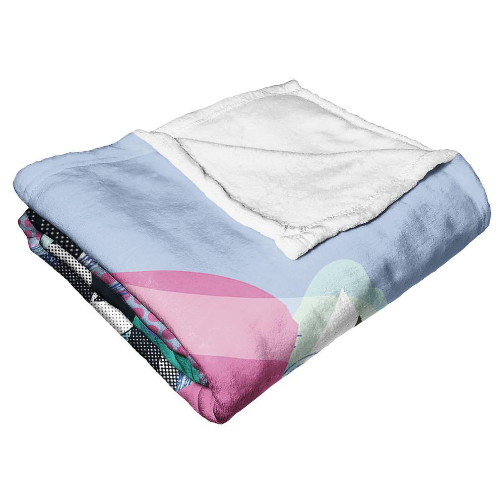 Adventure Time Unlikely Besties Blue Silk Touch Throw Blanket