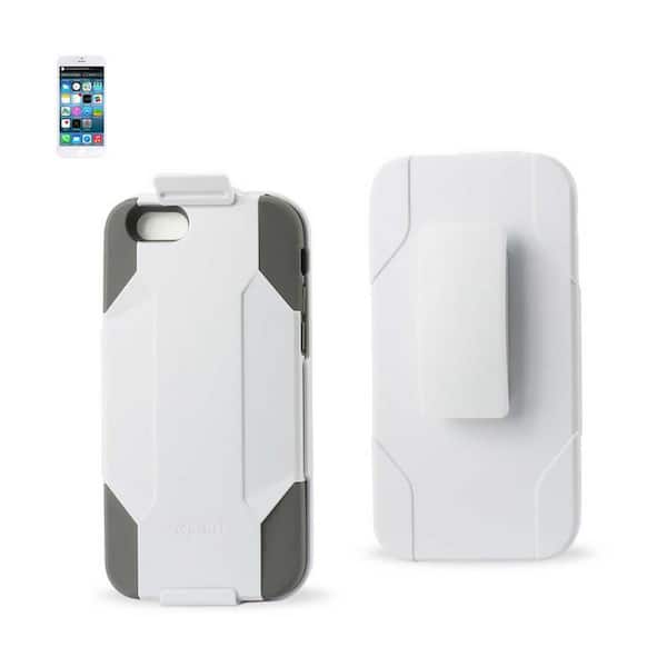 iPhone 6S/6 3-in-1 Hybrid Heavy-Duty Holster Combo Case in Gray White