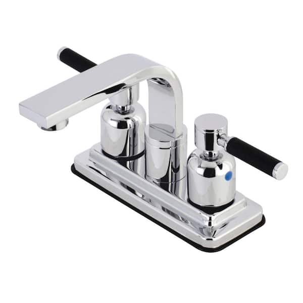 Kingston Brass Kaiser 4 in. Centerset 2-Handle Bathroom Faucet in Chrome