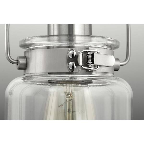 Progress Lighting Calhoun Collection 5-Light Brushed Nickel Chandelier with Shade