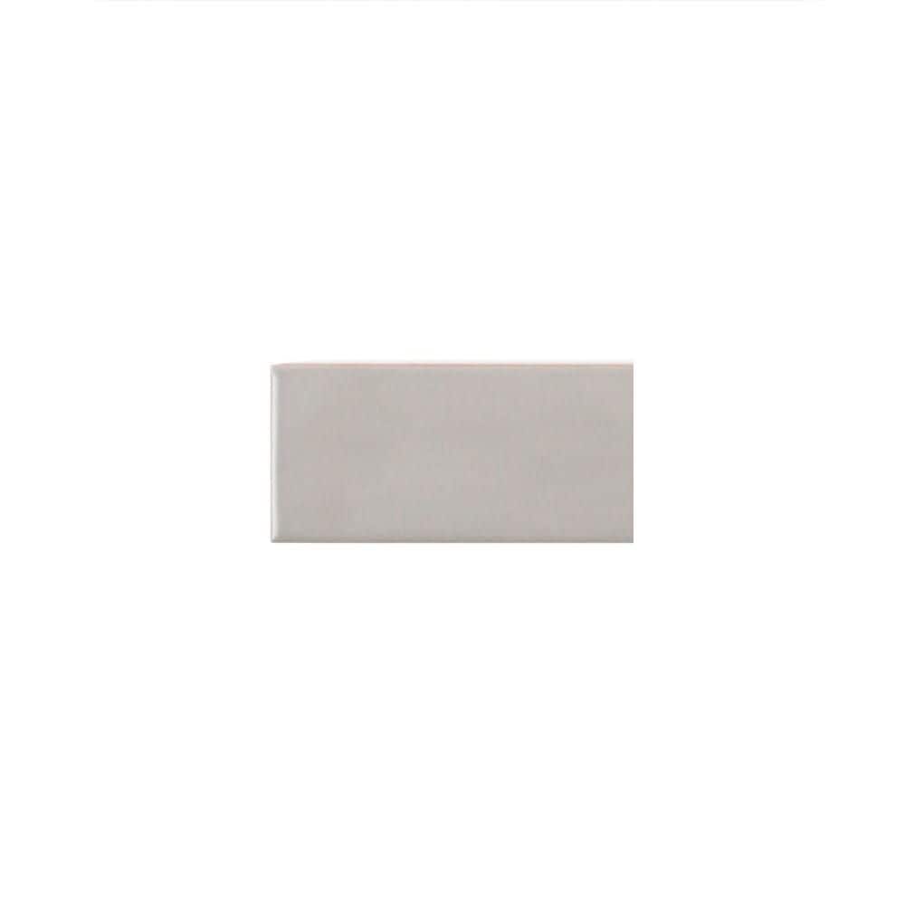 Jeffrey Court Take Home Tile Sample - Matte Grey 2.5 in. x 5 in ...