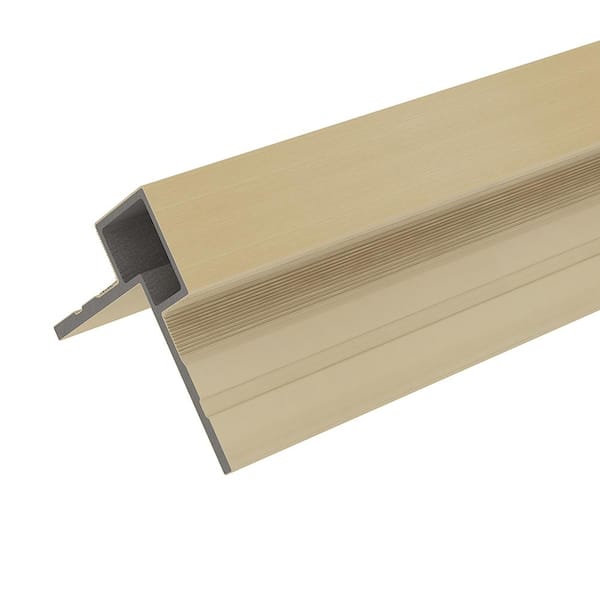 NewTechWood European Siding System 5.19 in. x 5.19 in. x 8 ft. Japanese Cedar Composite Siding Outside Corner Trim for Belgian Board