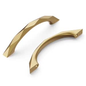 Karat Collection Cabinet Pull 3-3/4 in. (96 mm) Center to Center Champagne Bronze Finish Modern Zinc Arch Pull (10-Pack)