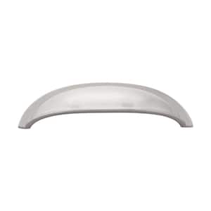 Cottage 3 in. (76 mm) Satin Nickel Drawer Cup Pull (5-Pack)