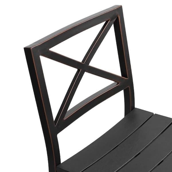 LUE BONA Humphrey Piece 55 Black Aluminum Outdoor Patio
