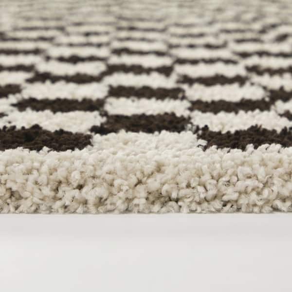 Covey Dark Brown 5 ft. x 7 ft. Area Rug