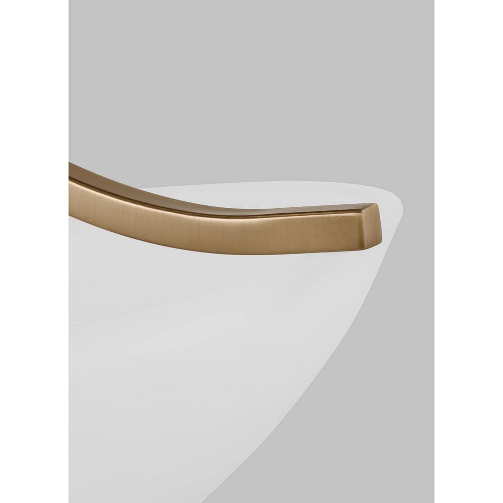 Elegant Satin Brass 3-Light Pendant with Etched Glass Bowl
