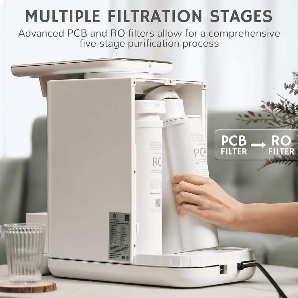Airthereal 6L White Countertop Reverse Osmosis Water Filter System