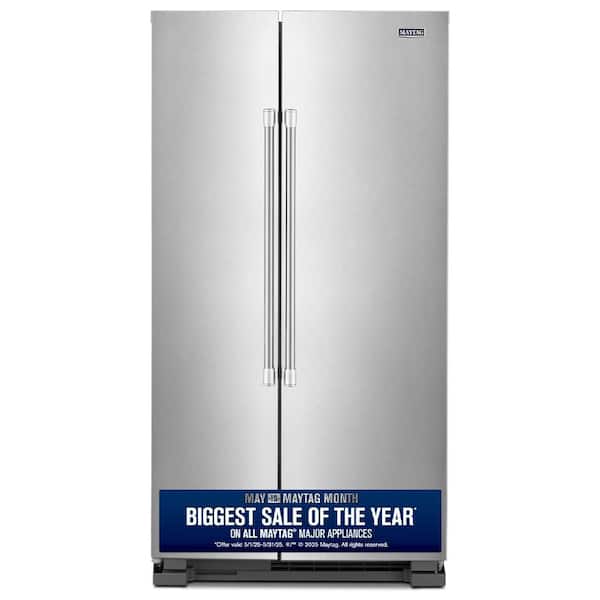 36 in. 24.9 cu. ft. Side by Side Refrigerator in Fingerprint Resistant Stainless Steel