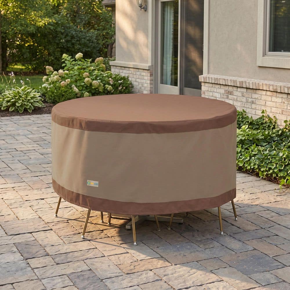 Duckcovers Ultimate 56 in. Dia x 29 in. H Round Table and Chair Set Cover