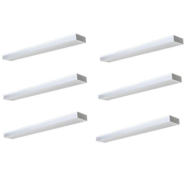 Radionic Hi Tech Wrap 4 ft. Low Profile White Fluorescent Fixture (6-Pack)