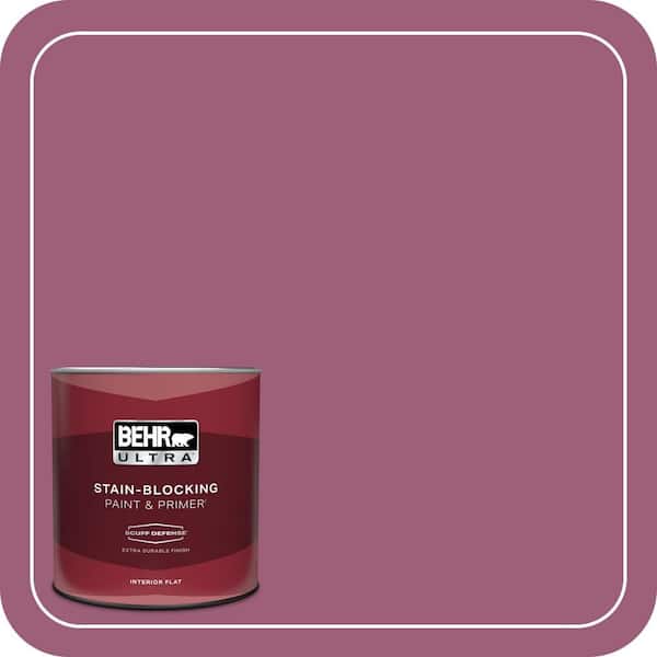 BEHR ULTRA 1 qt. Home Decorators Collection #HDC-WR15-2 Passion Plum Extra Durable Flat Interior Paint & Primer