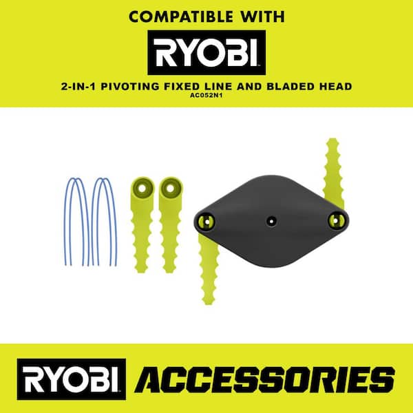 Ryobi AC053N1FH Reel Easy+ 2-in-1 Pivoting Fixed Line & Bladed